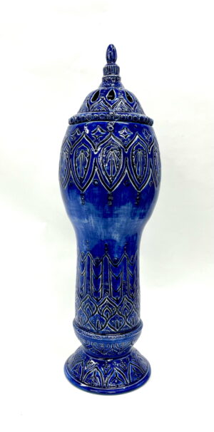 Cobalt Minaret (Lidded)